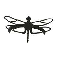 Dragonfly Black Metal Napkin Ring