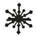 Snowflake Black Metal Napkin Ring