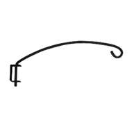 Black Metal Plant Hanger -Square Iron 15 In. Depth w/bracket