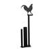 Rooster Black Metal Paper Towel -Vertical Wall mount