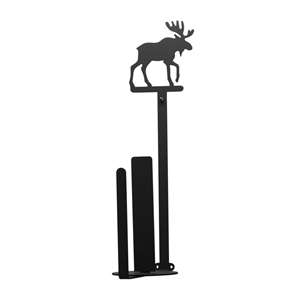 Moose Black Metal Paper Towel -Vertical Wall mount