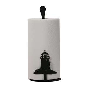 Light House Black Metal Paper Towel Stand -Counter Top