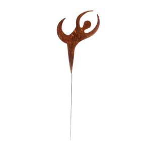 Dancer Rusted Metal Garden Stake