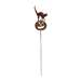 Cat & Pumpkin Rusted Metal Garden Stake