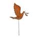 Dove Rusted Metal Garden Stake