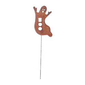 Ghost Rusted Metal Garden Stake