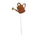 Watering Can Rusted Metal Garden Stake