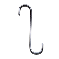 Black Metal S-Hook -4 In. L with 3/4 In. opening