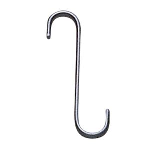 Black Metal S-Hook -4 In. L with 3/4 In. opening