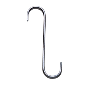 Black Metal S-Hook -6 In. L with 3/4 In. opening