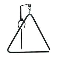 Large Black Metal Triangle Chime