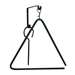 Small Black Metal Triangle Chime