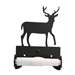 Deer Black Metal Toilet Tissue Holder -Roller Style