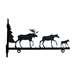 Moose Family Black Metal Sign Bracket 24 In.