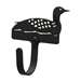 Loon Black Metal Wall Hook -Extra Small