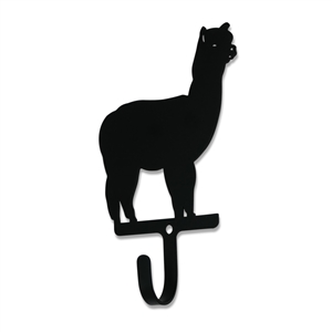 Alpaca Black Metal Wall Hook -Small