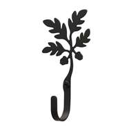 Acorn Black Metal Wall Hook -Extra Small