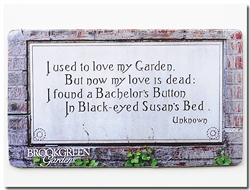 Magnet: Bachelor Button Poem