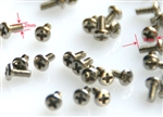 M1.2x3 Mechanical screws 10 ea