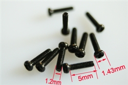 M1.2x5 Mechanical screws 10 ea