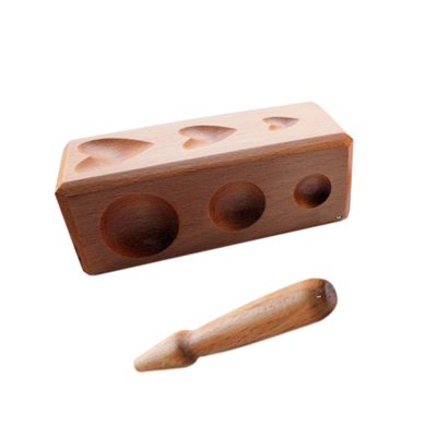 WOOD SHAPING BLOCK   Mix Shapes Depressions