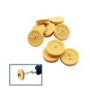 MINIATURE YELLOW MUSLIN BUFFS Diameter: 7/8" Packages of 10