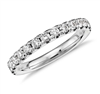 Stars' Brilliant Light Scalloped PavÃ© Diamond Ring in Platinum or Gold 0.46 ct. tw.