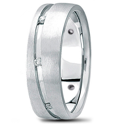 Diamond Prestige Channel-Set Wedding Ring in Gold or Platinum 1/3 ct. tw.