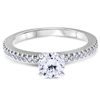 Destiny's Story French PavÃ© Diamond Engagement Ring F-G VS1-VS2