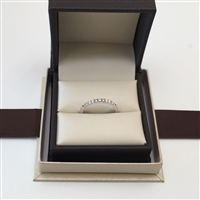 Matching Diamond Wedding Band Pave Anniversary Ring in White Gold 14K 0.22 ct. tw.