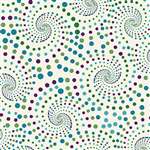 Benartex Circle Play - Dotted Spirals Cream/Multi 10064-07 Half yard