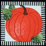 Artsi2 No Sew Pumpkin Wall Hanging 6 x 6