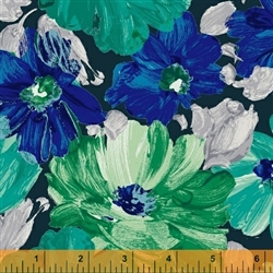 Windham Finger Painted Flowers 40749-2 Half yard