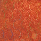 Benartex Calypso Balis Clouds Orange 7036-38 Half yard