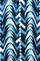 Alexander Henry Olympia Tropolis Black/Blue 7612A Half Yard