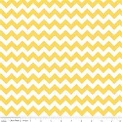 Small Chevron Yellow C340-50 Half Yard