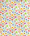 Timeless Treasures Multi Dot-C8640-White Half Yard