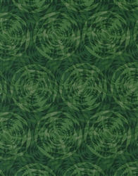 Timeless Treasures Flora Circles FLORA-C1054-Green Half Yard