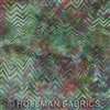 Hoffman Bali Handpaints L2560-550 Chevron Big Sur Half Yard