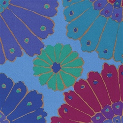 Kaffe Fassett - Backing Fabric - Carpet - Blue QBGP001.BLUEX Half yard