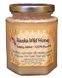 Alaska Wild Honey ~ Spun 12 oz