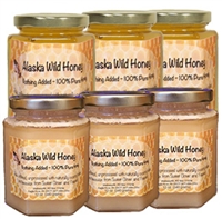 Alaska Wild Honey ~ Combo (6) 12 oz