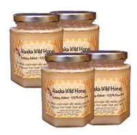 Alaska Wild Honey ~ Spun (4) 12 oz