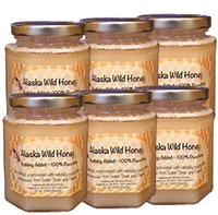 Alaska Wild Honey ~ Spun (6) 12 oz