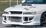 C-WEST GC/Impreza FRONT BUMPER WITH FOG SCREW HOLES FRP