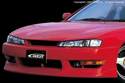 C-WEST S14 FRONT HALF SPOILER (KOUKI) PFRP for JDM S14 BUMPER