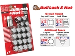 BULL LOCK WITH NUT SET CLOSE ENDED *CHROME*