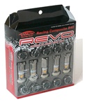 Project Kics R40 REVO Open-Ended with Cap Lug Nuts - Set of 16 with 4 locks