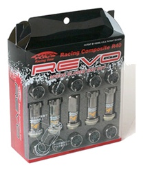 Project Kics R40 REVO Open-Ended with Cap Lug Nuts - Set of 20