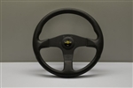 Personal Polyurethane Grinta Blitz Steering Wheel 340mm Black Polyurethane / Black Spokes / Yellow Logo